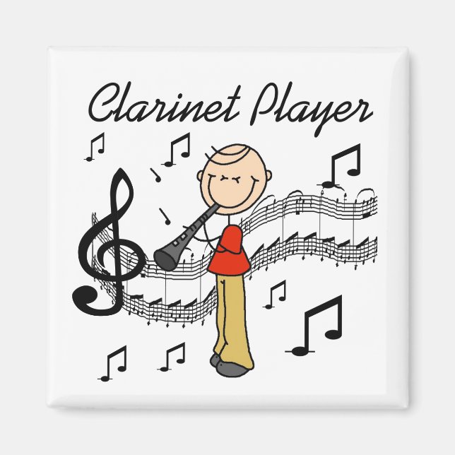 Clarinet Player Magnet (Front)