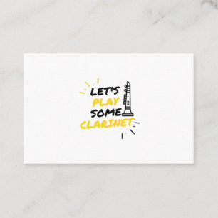 Clarinet players business card