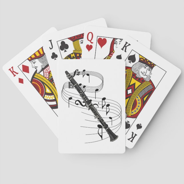 Clarinet Playing Cards (Back)