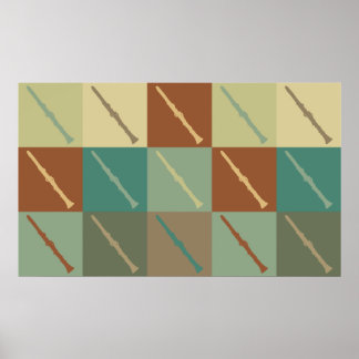 Clarinet Pop Art Poster
