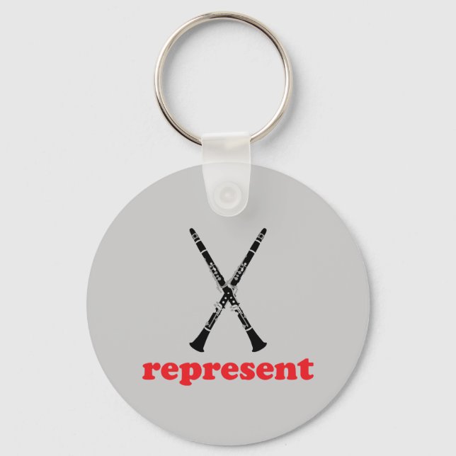 Clarinet Represent Key Ring (Front)