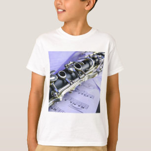 Clarinet Sheet Music Band Orchestra T-Shirt