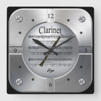 Clarinet ~ Sheet Music ~ Brushed Silver Color ~