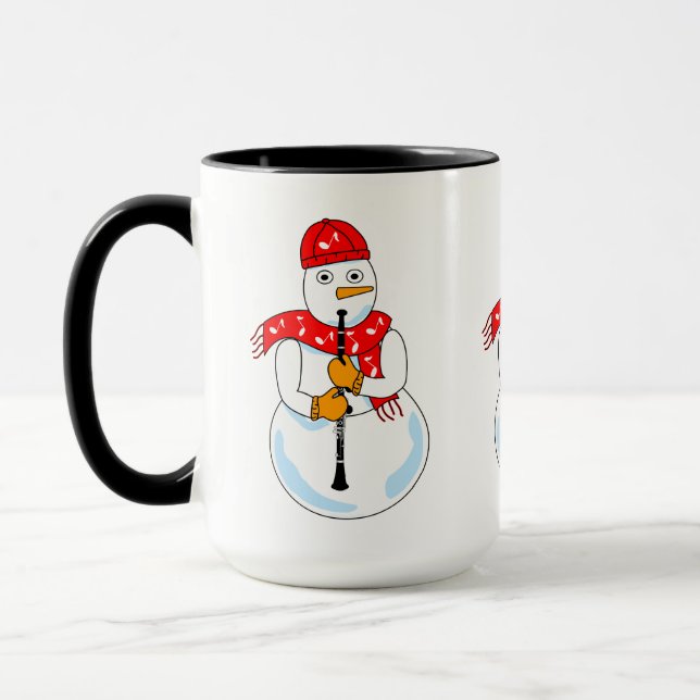 Clarinet Snowman Mug (Left)
