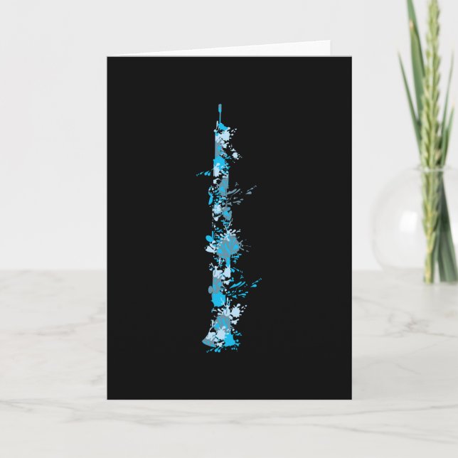 Clarinet Splash Card (Front)