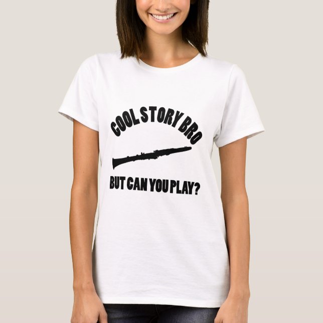 Clarinet Vector Designs T-Shirt (Front)