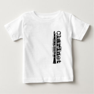 Clarinet Vertical Design Baby T-Shirt
