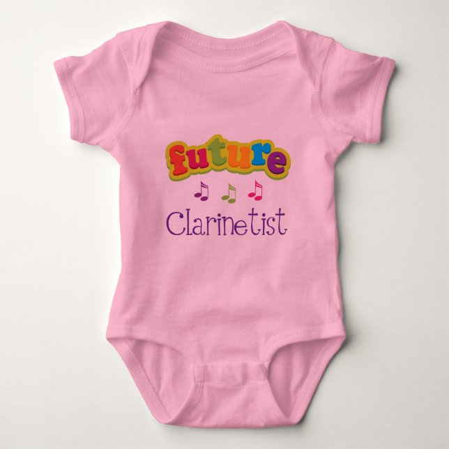 Clarinetist (Future) Baby Bodysuit (Front)
