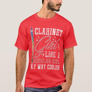 Clarinetist Orchestra Music Girl Gift Clarinet fri T-Shirt