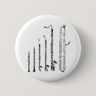 clarinets 6 cm round badge