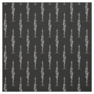 Clarinets Music Musician Room Decor Fabric