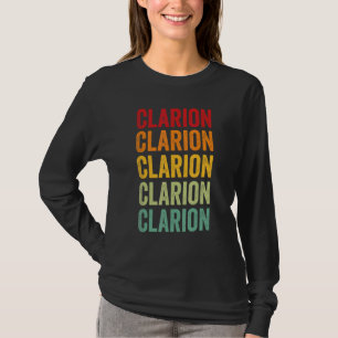 Clarion County Pennsylvania Rainbow Text Design T-Shirt
