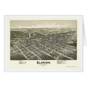 Clarion, PA Panoramic Map - 1896