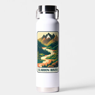 Clarion River Pennsylvania Colours Water Bottle