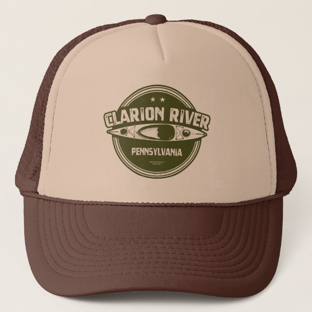 Clarion River Pennsylvania Kayaking Trucker Hat (Front)