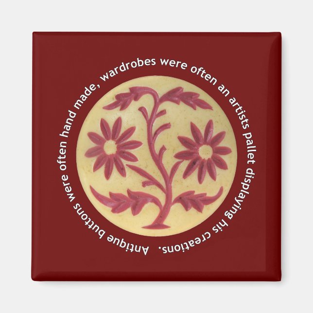 Clarita's Antique Buttons Magnet (Front)