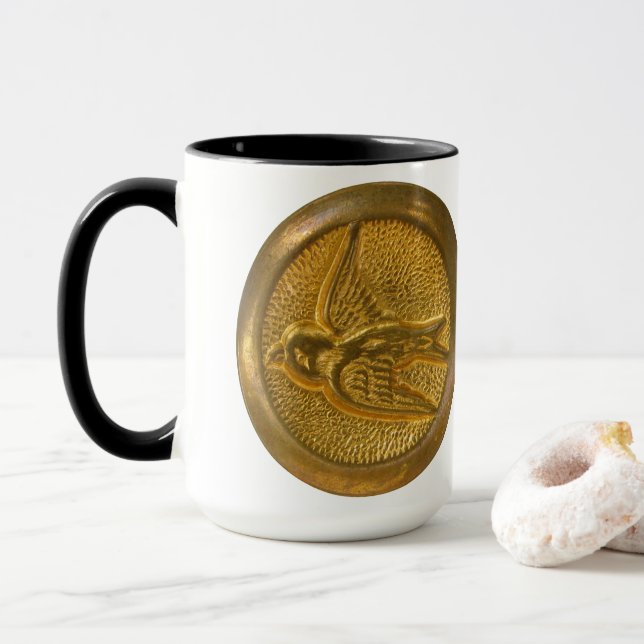 Claritas Antique Buttons Mug (With Donut)