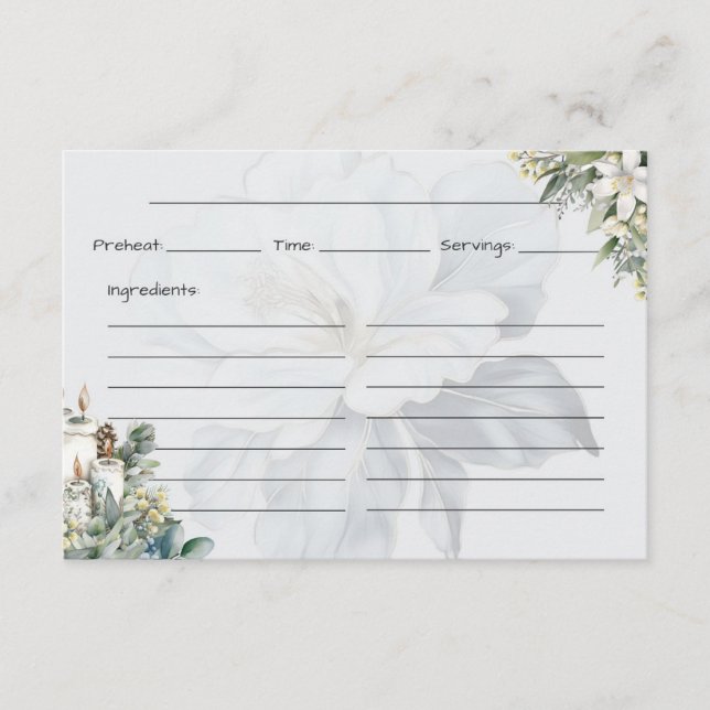 Clarity Basic Recipe Card (Front)