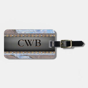 Clarity Modern Monogram Luggage Tag