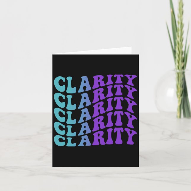 Clarity Prevention Card (Front)