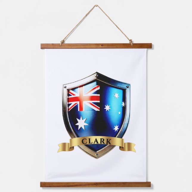 Clark Australia National Heritage Shield Hanging Tapestry (Front)