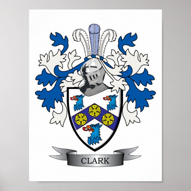 Clark Coat of Arms Poster (Front)