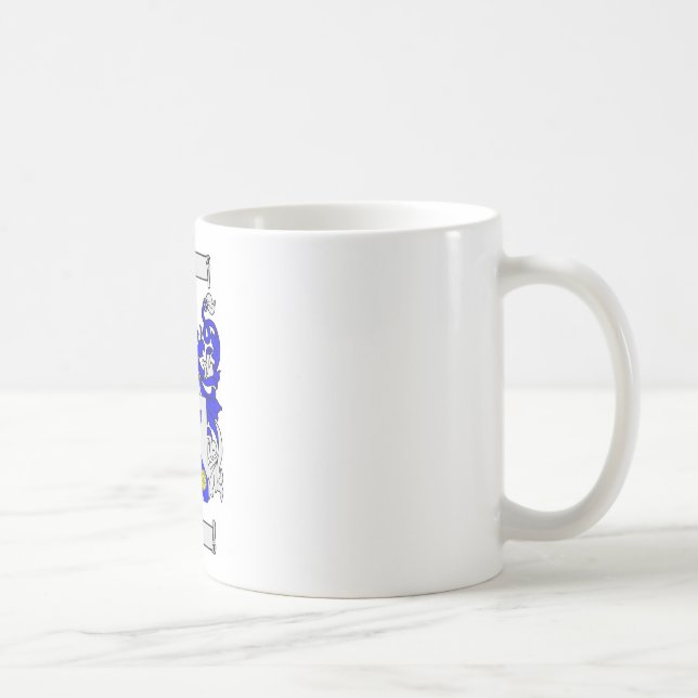 Clark (English) Coat of Arms Coffee Mug (Right)