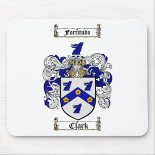 CLARK FAMILY CREST -  CLARK COAT OF ARMS MOUSE PAD