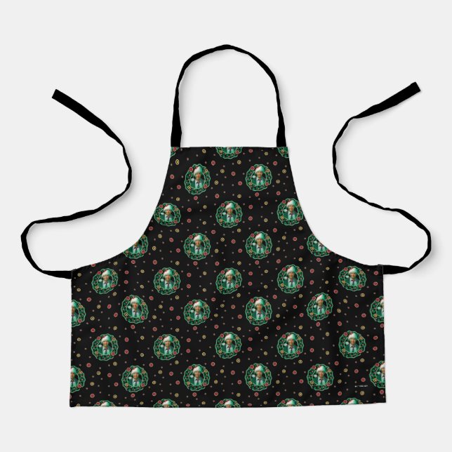 Clark Griswold Christmas Wreath Pattern Apron (Front)