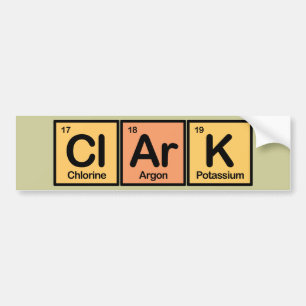 Clark made of Elements Bumper Sticker