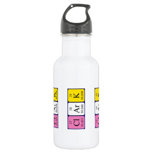 Clark periodic table name water bottle