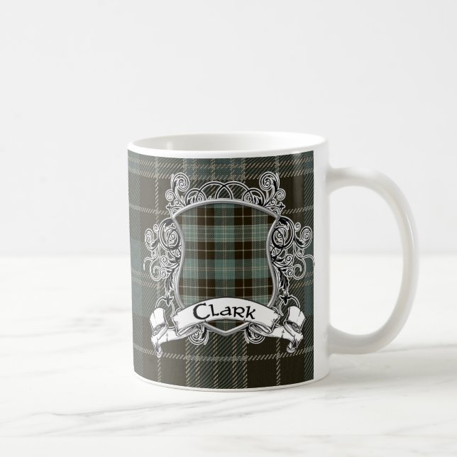 Clark Tartan Shield Coffee Mug (Right)