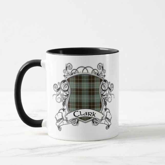 Clark Tartan Shield Mug (Left)