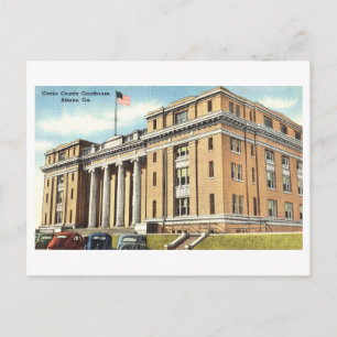 Clarke County Court House in Athens, Georgia Postcard