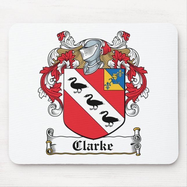 Clarke Family Crest Mouse Pad (Front)