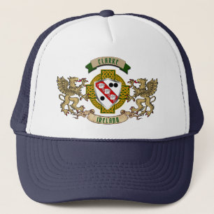 Clarke Irish Shield & Griffins Personalised Trucker Hat