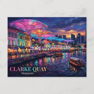 Clarke Quay Singapore Postcard