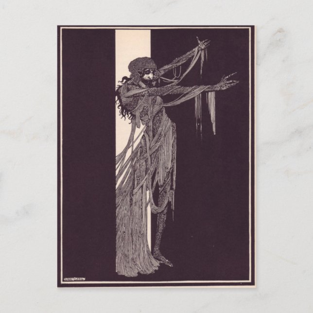 Clarke's Edgar Allan Poe Illustrations Postcard (Front)