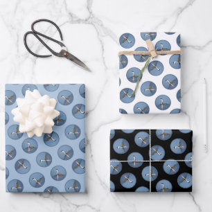 Clark's Grebe Lake Painting Original Wild Bird Art Wrapping Paper Sheet