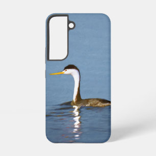 Clark's Grebe Painting - Original Bird Art Samsung Galaxy Case