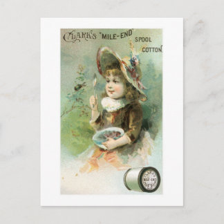 Clarks Mile End Spool Cotton (2) Postcard