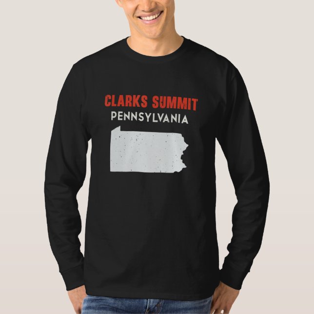 Clarks Summit Pennsylvania USA State America Trave T-Shirt (Front)