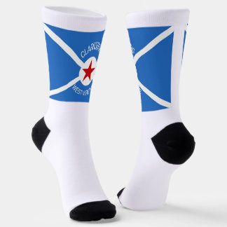 Clarksburg (West Virginia) city flag Socks