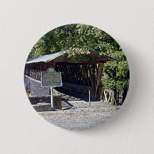 Clarkson Covered Bridge Alabama  6 Cm Round Badge