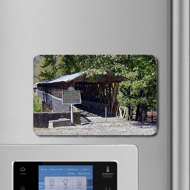 Clarkson Covered Bridge Alabama  Magnet (Clarkson Covered Bridge Alabama Flexible Magnet)