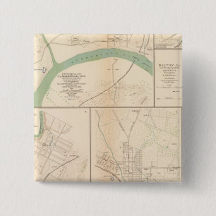 Clarksville, Tenn, Dalton, Ga 15 Cm Square Badge