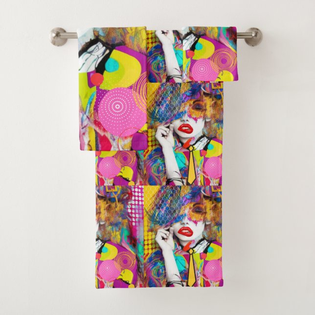 Clashy Lady Bath Towel Set (Insitu)