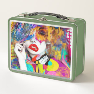 Clashy Lady Metal Lunch Box