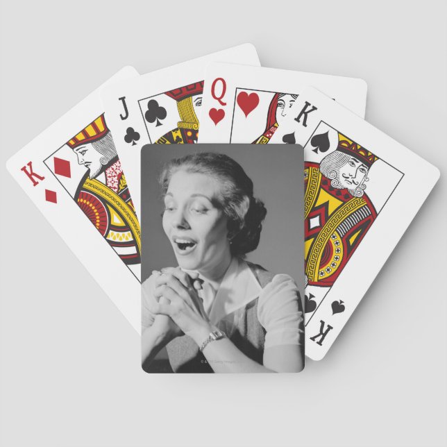 Clasped Hands Playing Cards (Back)