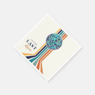 Class 0f 2024 Last Dance Retro Graduation Party Napkin